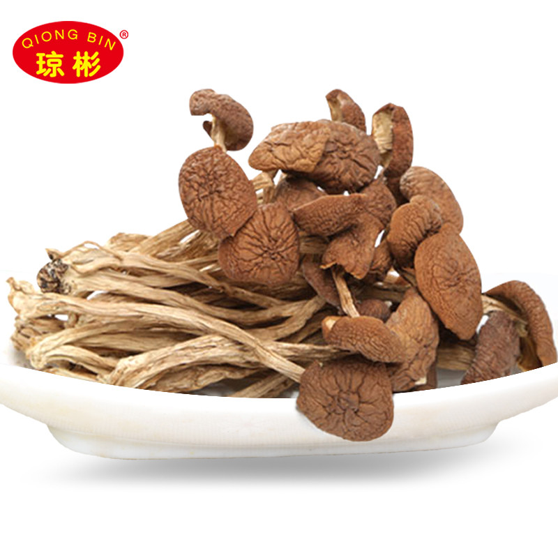 瓊彬茶樹(shù)菇 不開(kāi)傘幹貨剪根食用菌菇200克-3張